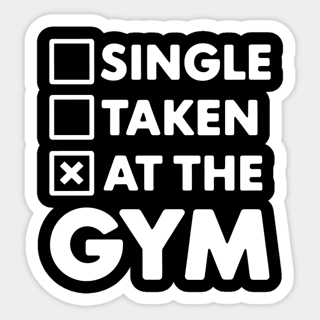 Funny Gym Lover Saying At The Gym Sticker by Rachel's Store 6